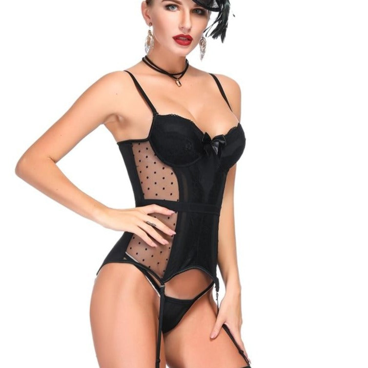 Corset transparent lace Lingerie-Avenue